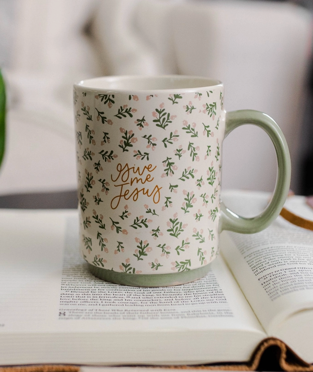 Give Me Jesus Floral Mug