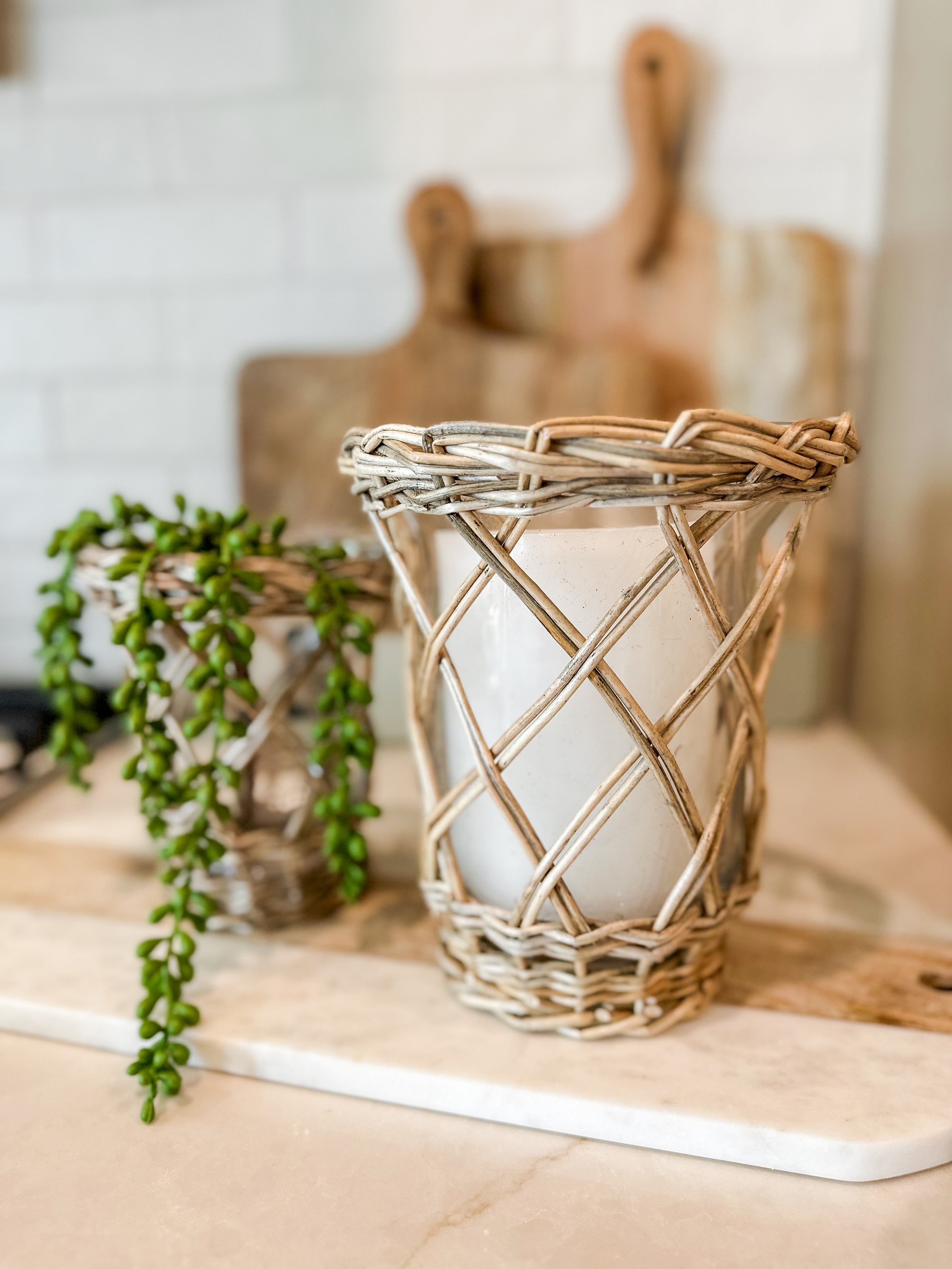 Willow Wrapped Jar
