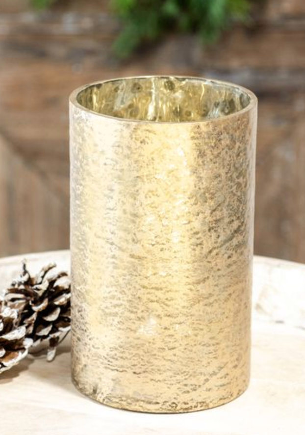 7.5" Gold Foil Vase