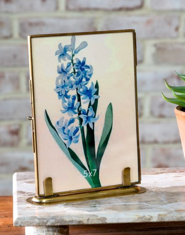 Ant. Brass Standing Frame