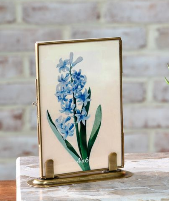 Ant. Brass Standing Frame