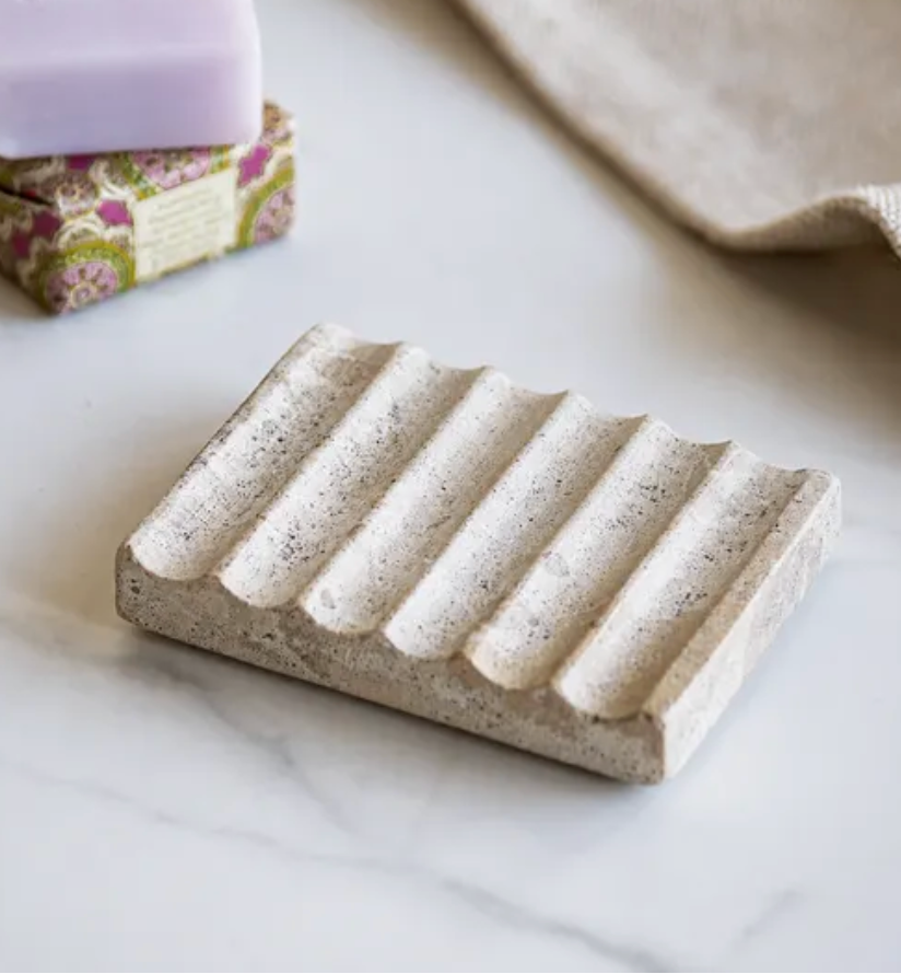 Speckled Ridged Soap Dish