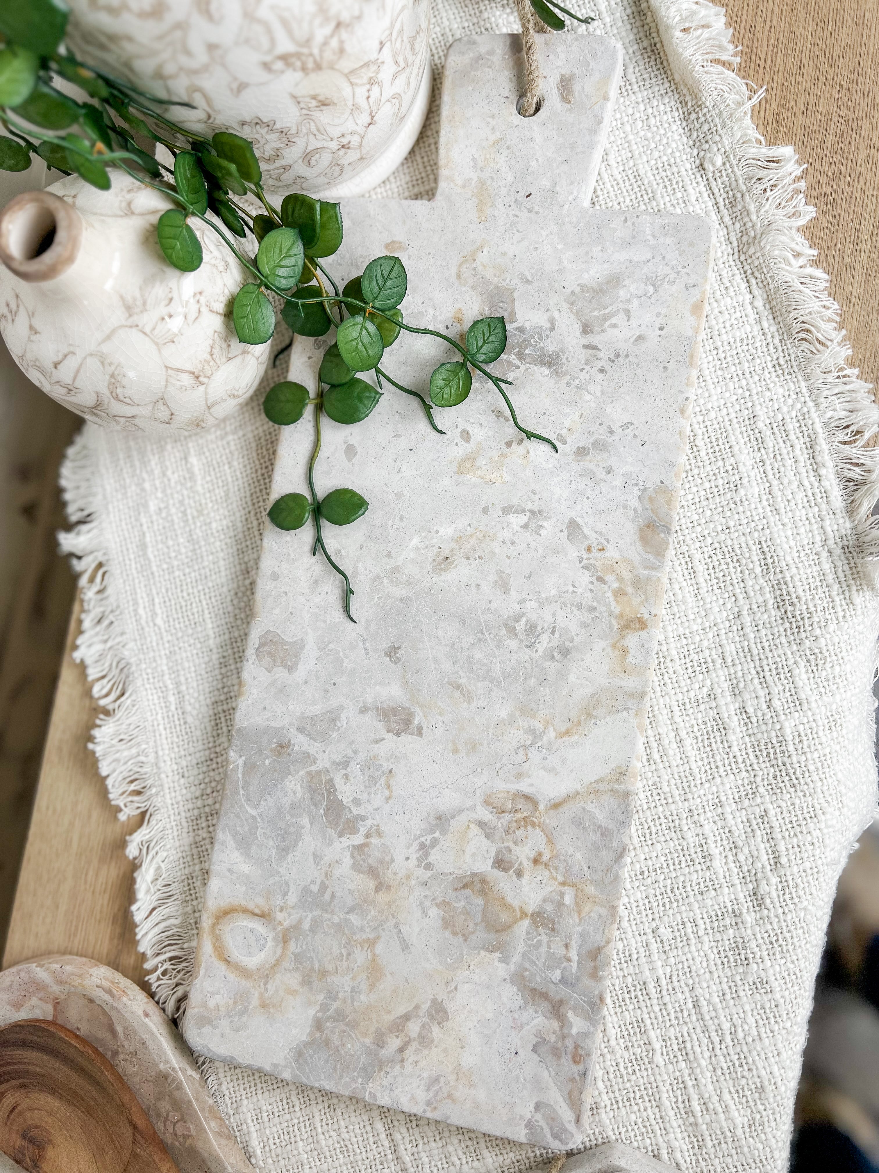 Beige Marble Cheese Board