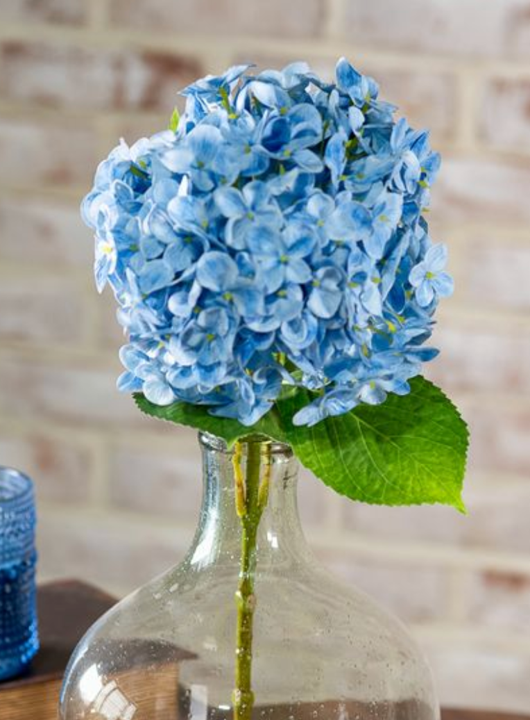 20.5" Blue Hydrangea Stem