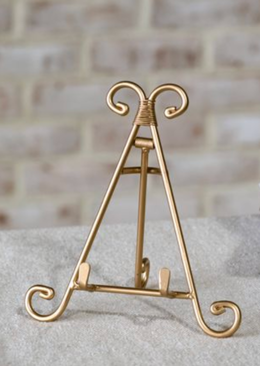 Gold Triangle Back Easel