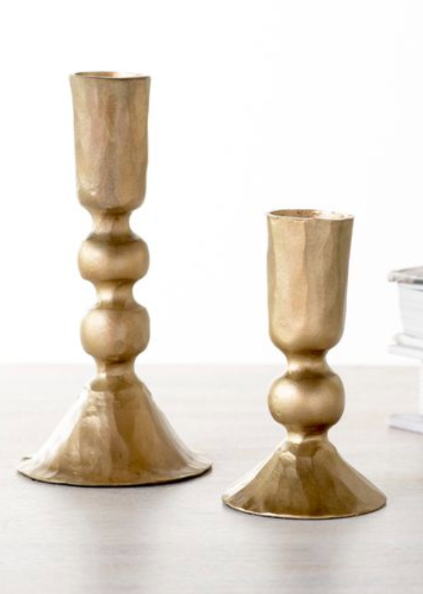 Gold Ball Candle Holders