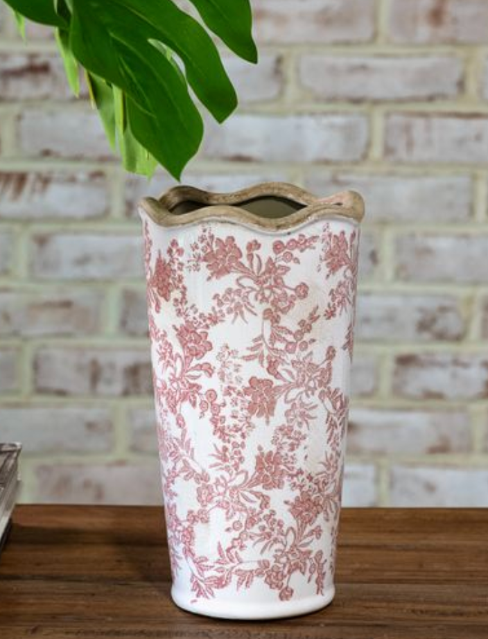 9.5" Rose Heirloom Vase