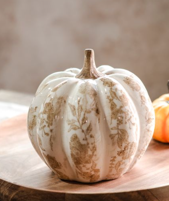 7" Beige Heirloom Pumpkin