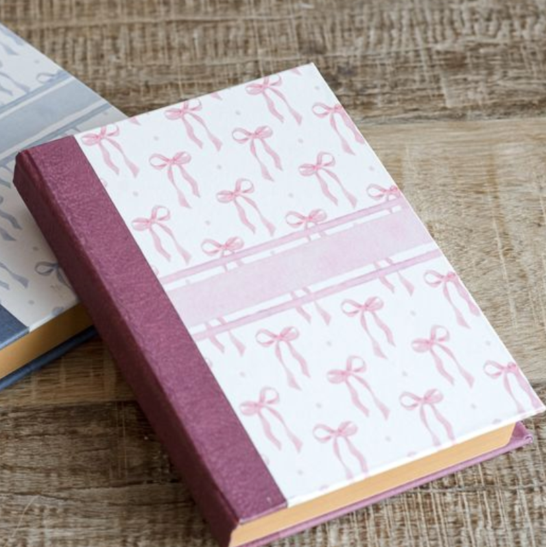 8" Pink Bow Notebook