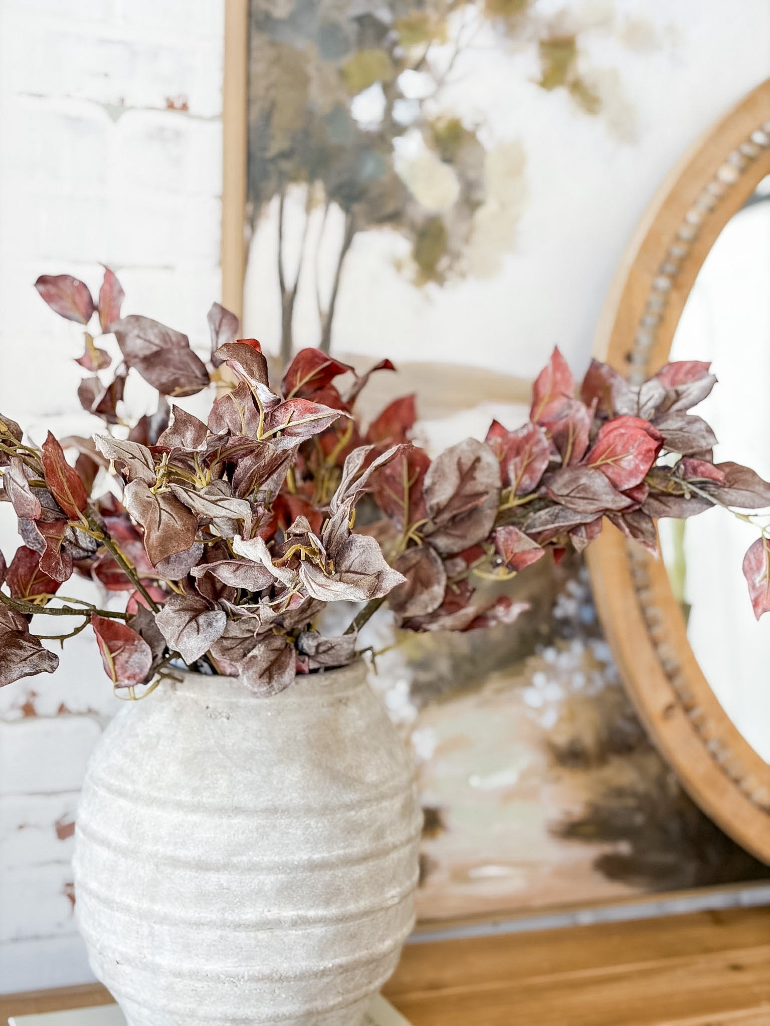 30" Pyrostegia Leaf Branch - Brown