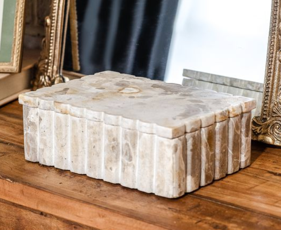 Travertine Decorative Box