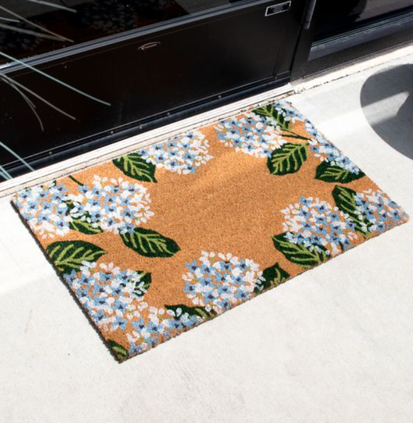 Blue Hydrangeas Doormat