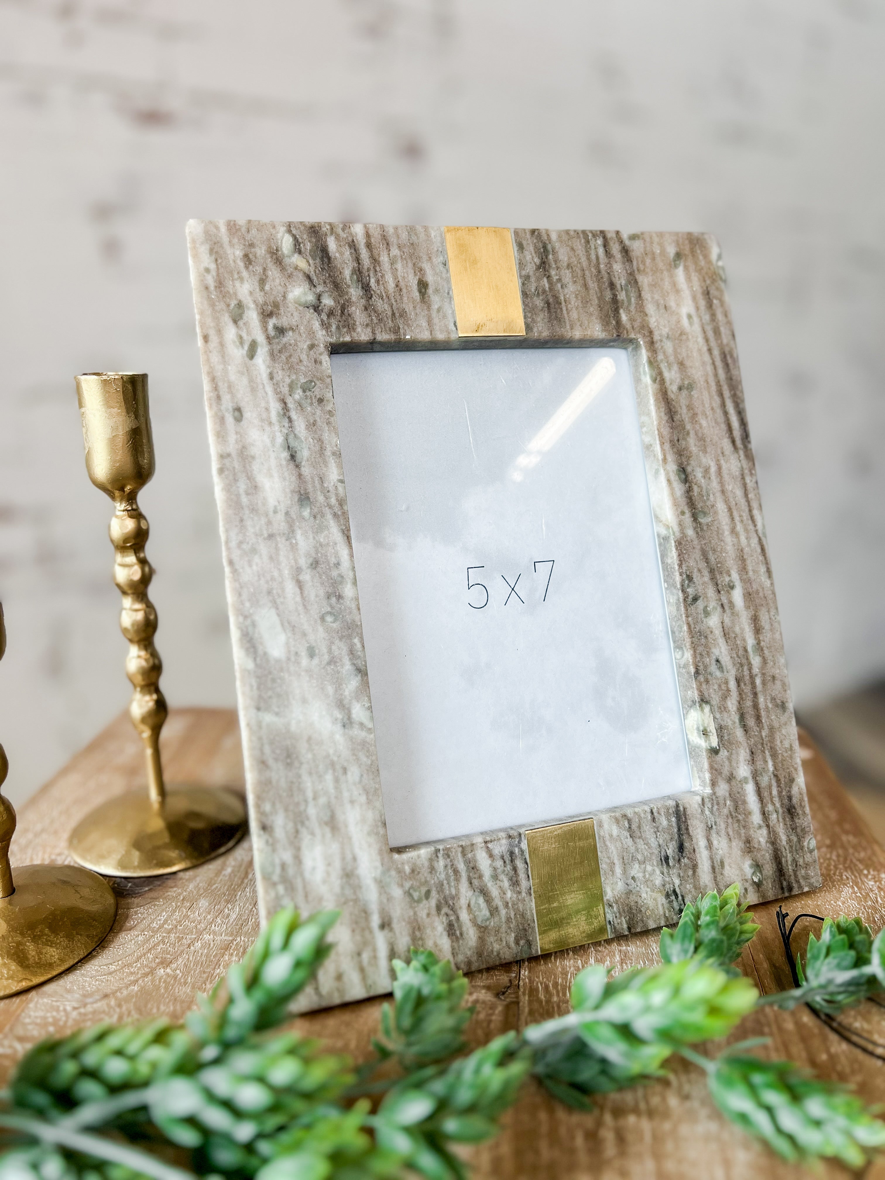 Beige Marble Photo Frame