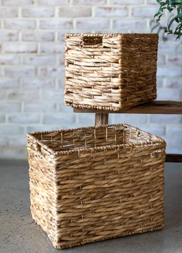 Water Hyacinth Square Baskets
