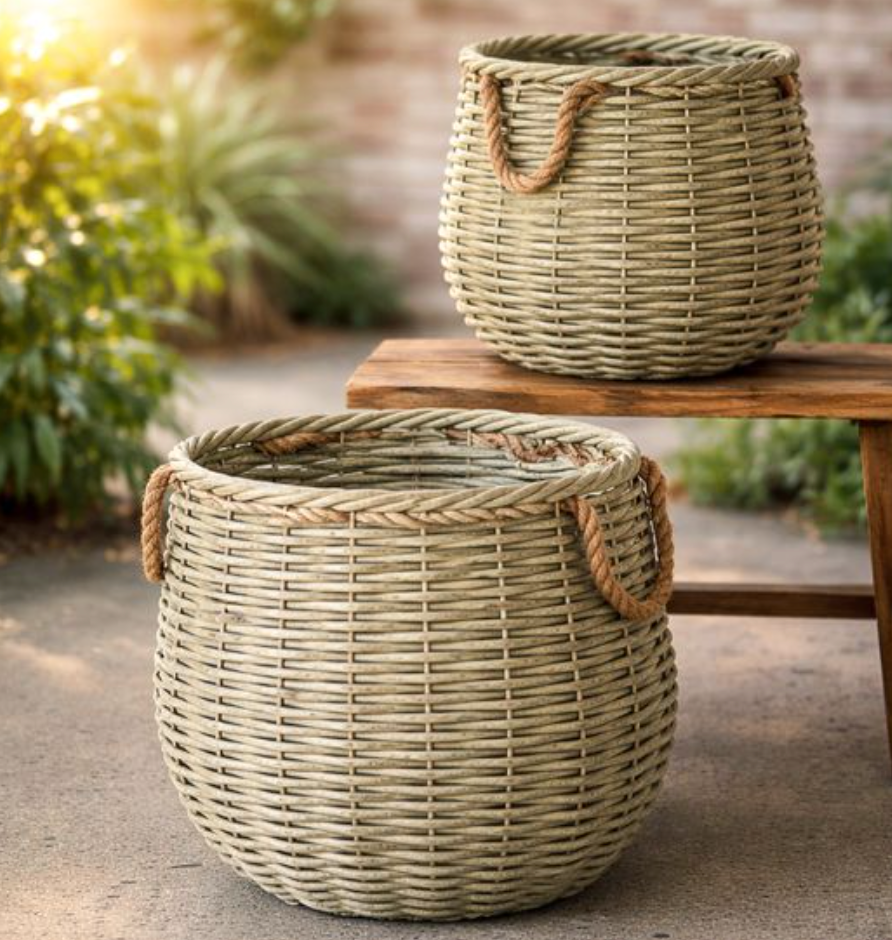 Round Woven Basket Set
