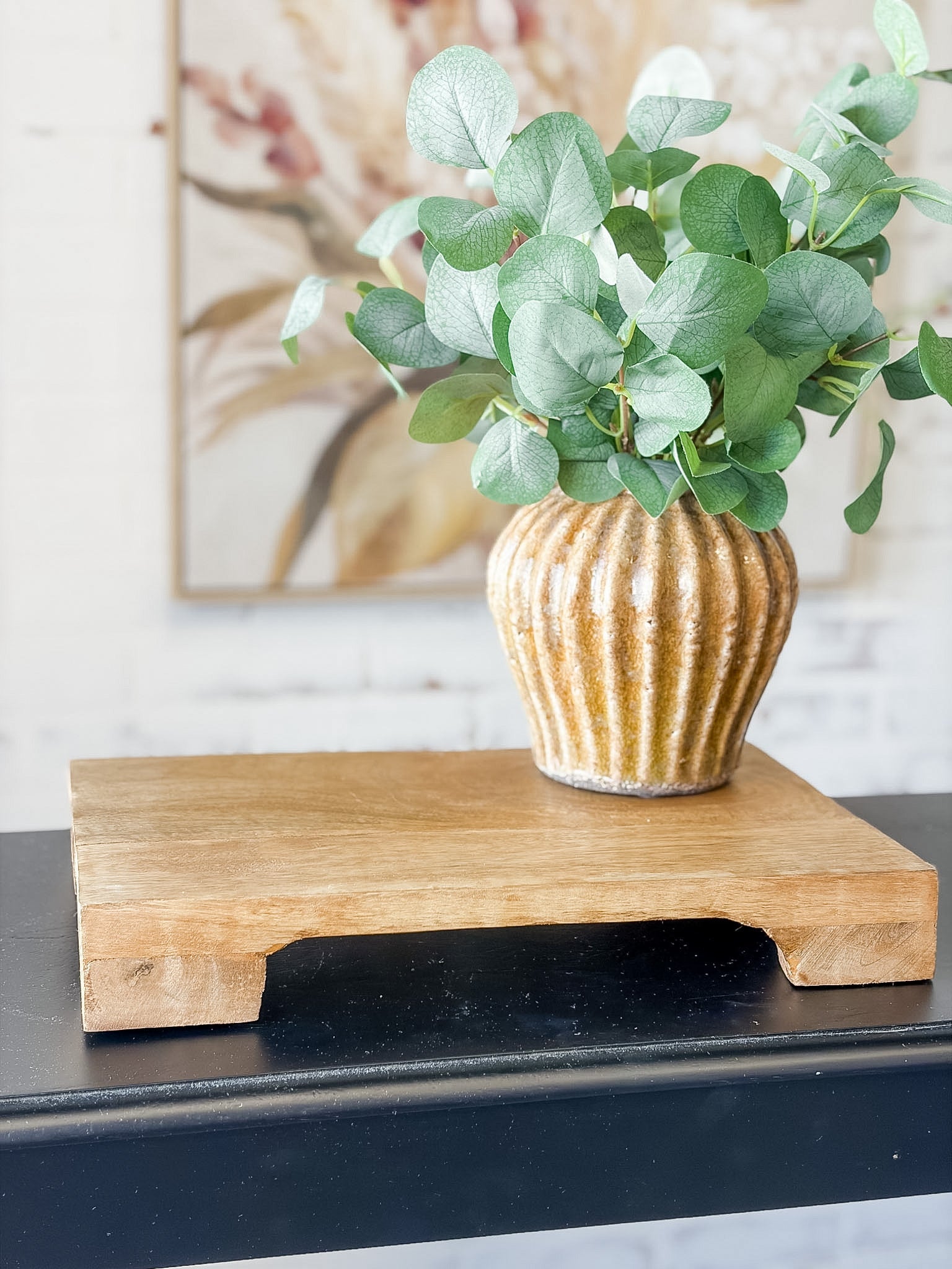 Mango Wood Pedestal Riser