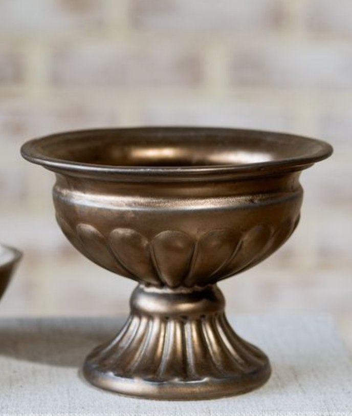 Antique Bronze Pedestal Urn | 5"