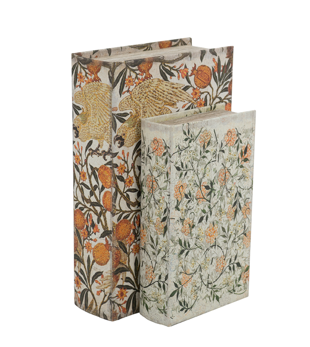 Decorative Storage Book Boxes (Set of 2 Styles)