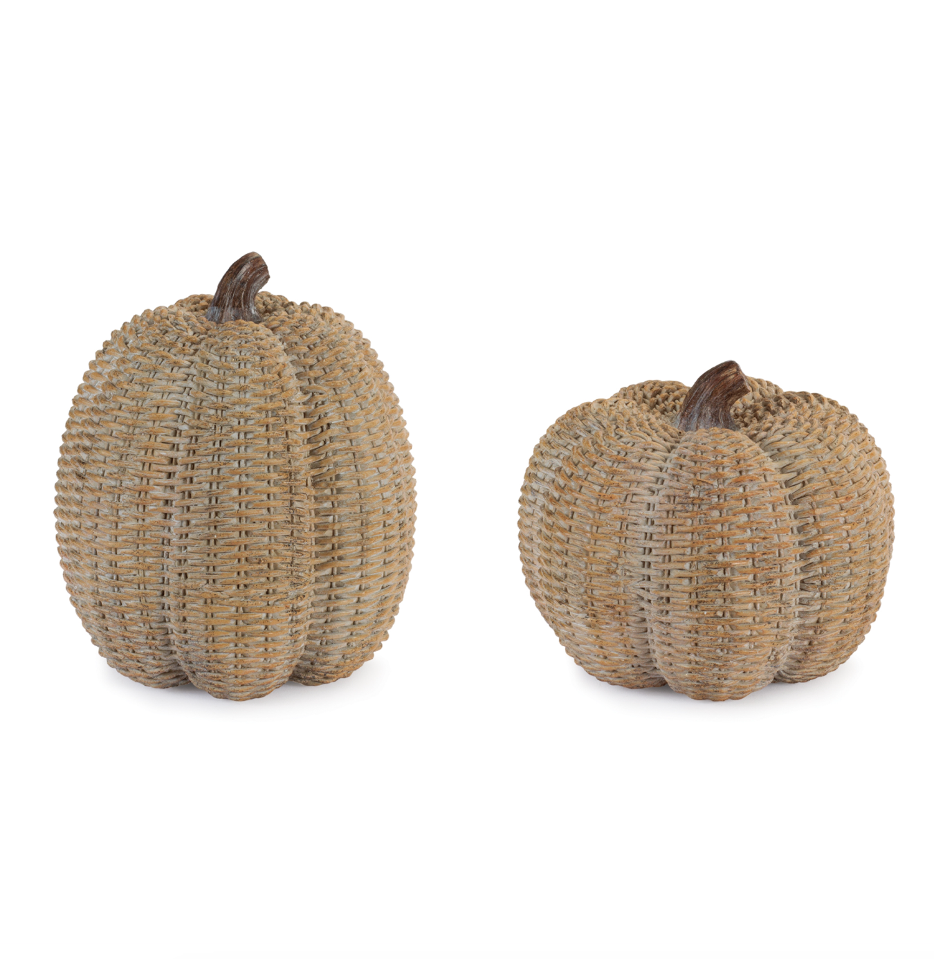 Ratan Resin Pumpkin | 6", 8"