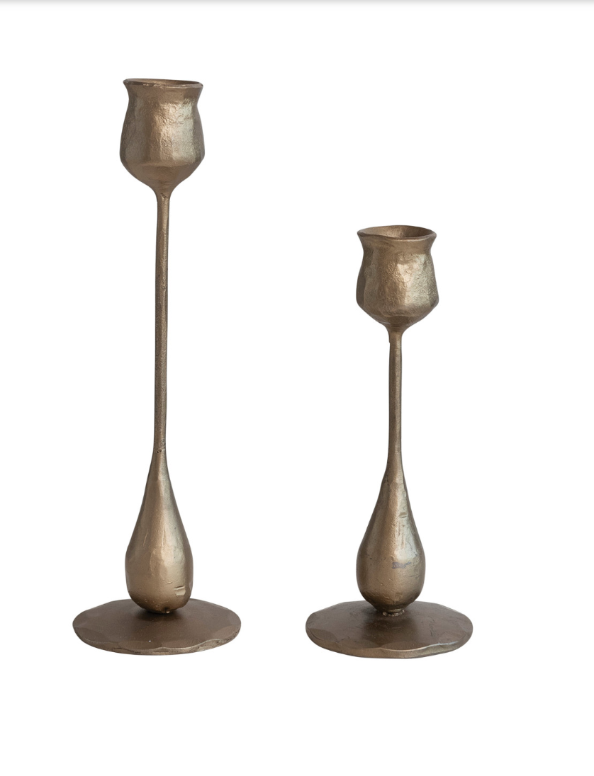 Hand-Forged Iron Taper Candle Holder