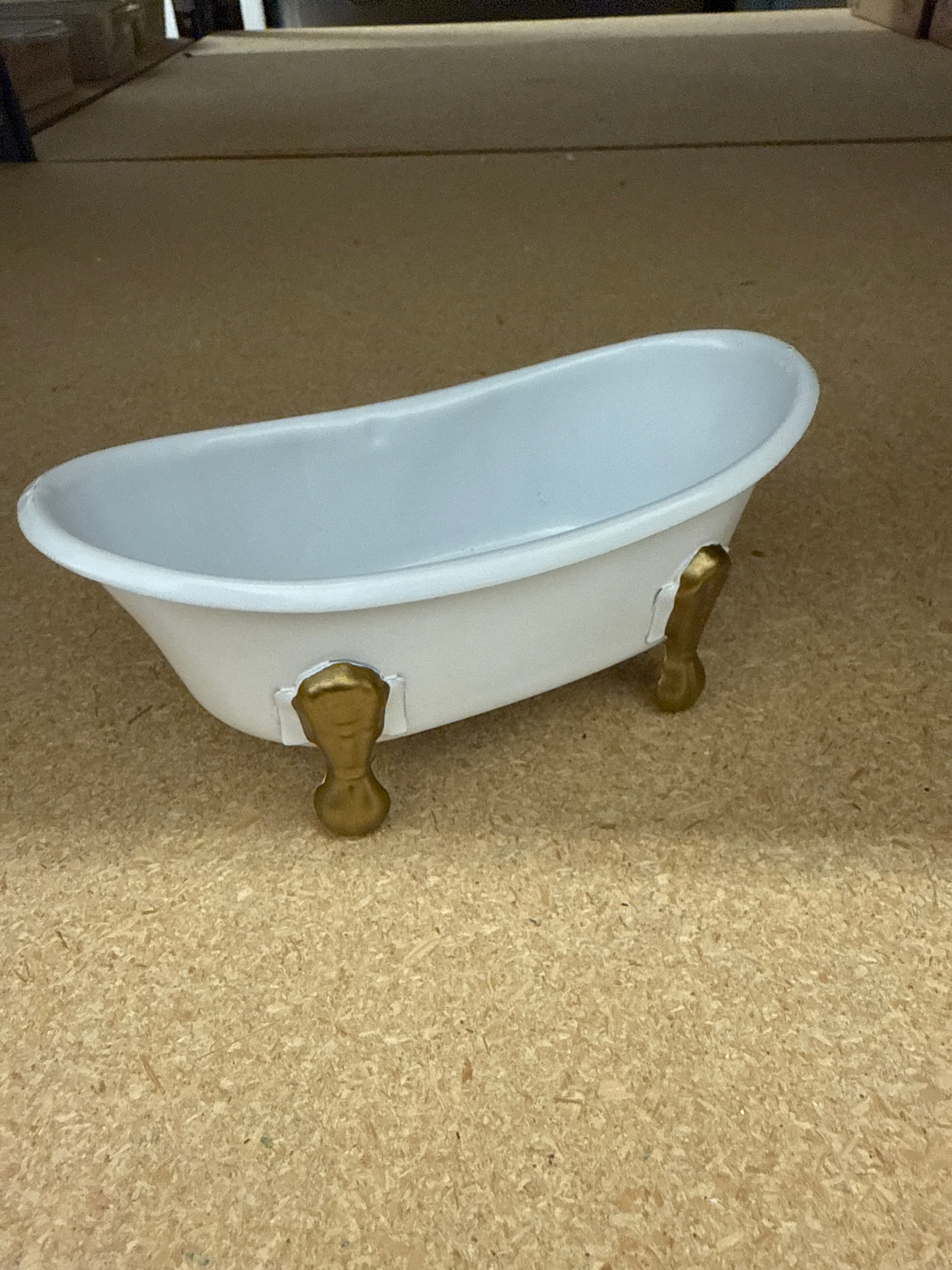 White Bathtub Soap Dish *FINAL SALE*