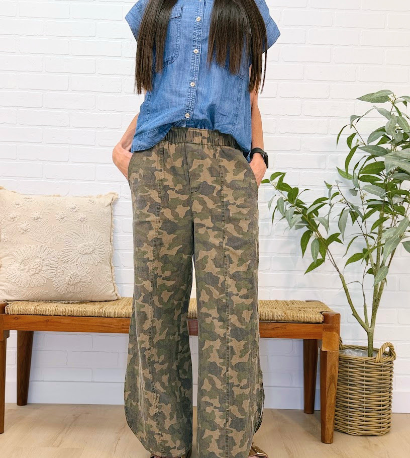 Tulip Washed Camo Relaxed Denim