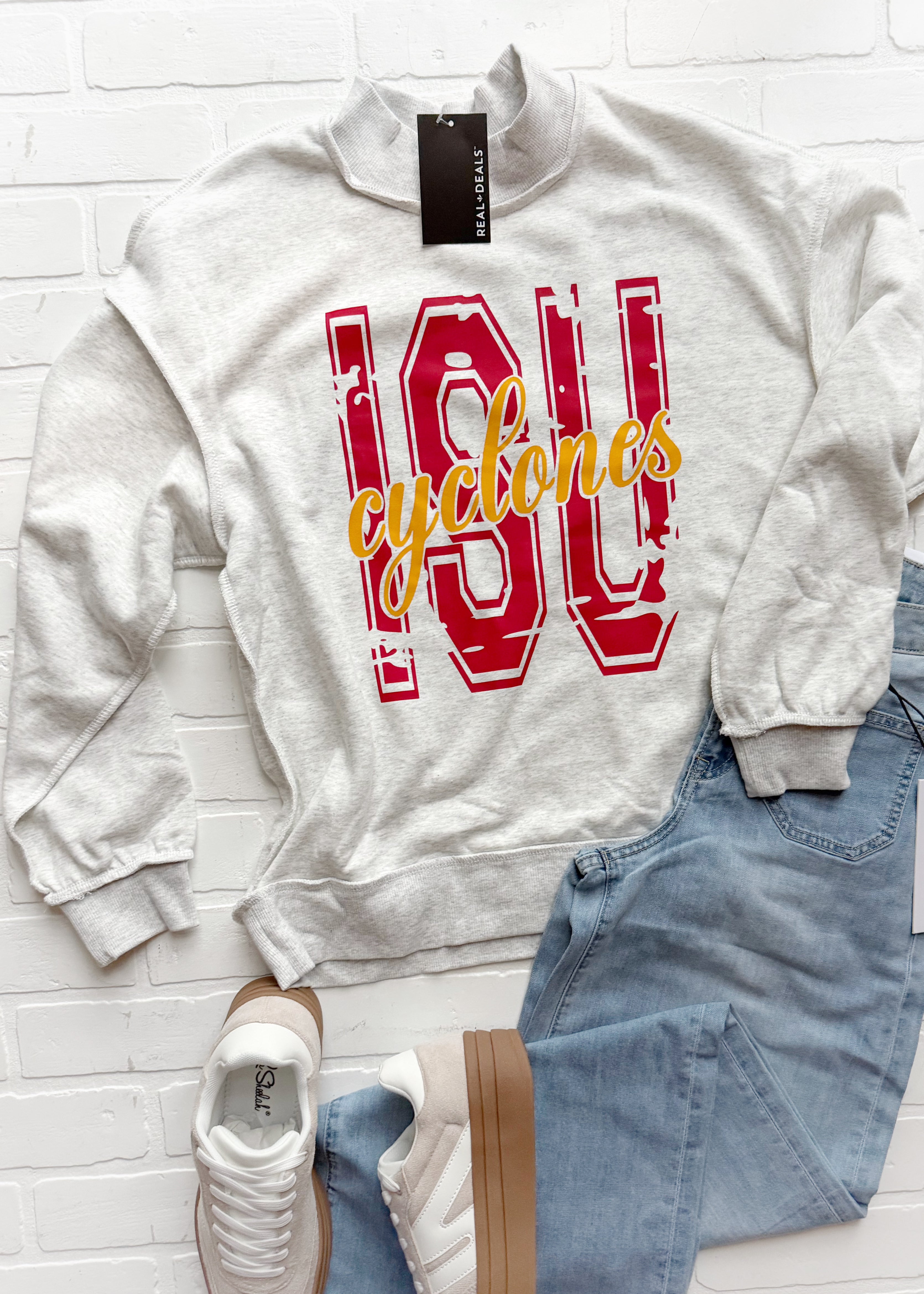 Cyclones Mock Neck Crew