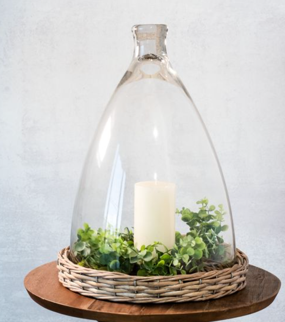 18" Glass Dome + Willow Base