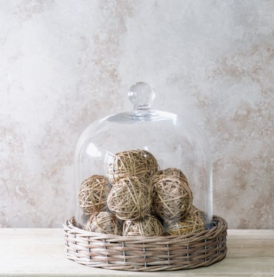 11.8 X 13 Willow Base Glass Cloche