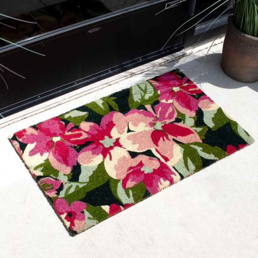Tropical Flowers Doormat