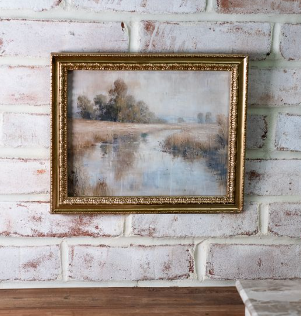 8x10 Vintage Stream Landscape