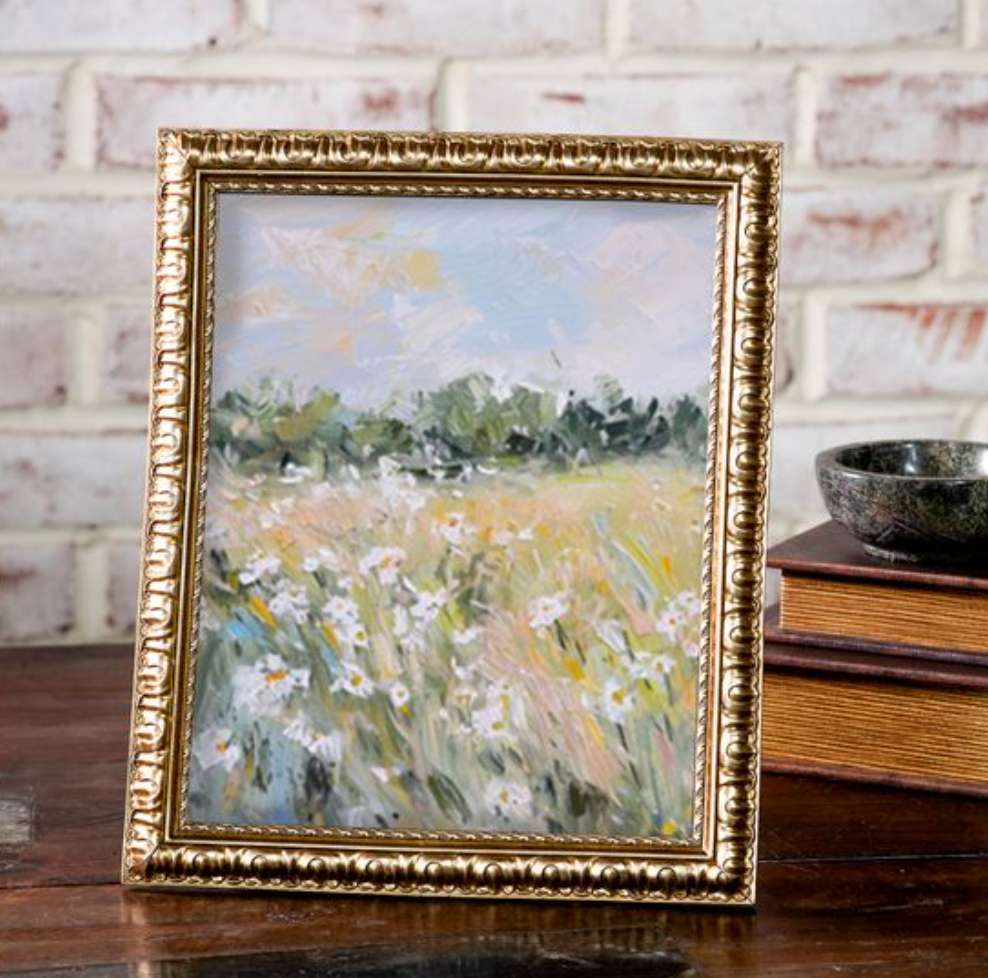 8x10 Antique Gold Deco Photo Frame