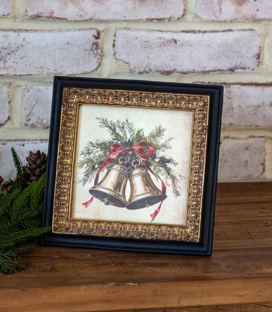 7" Brown + Gold Bell Frame