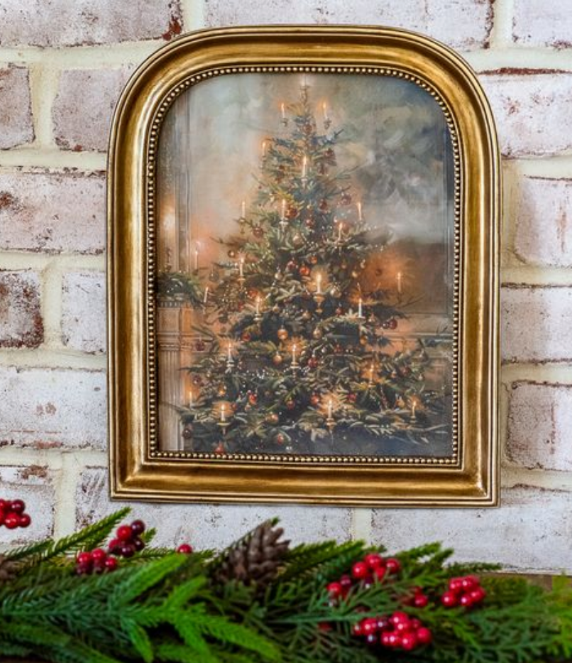 12" Antique Gold Christmas Tree Frame