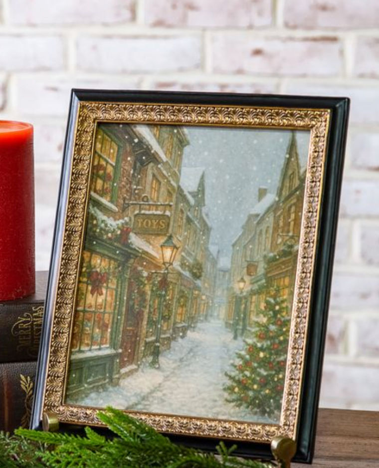 Holiday Town Photo Frame