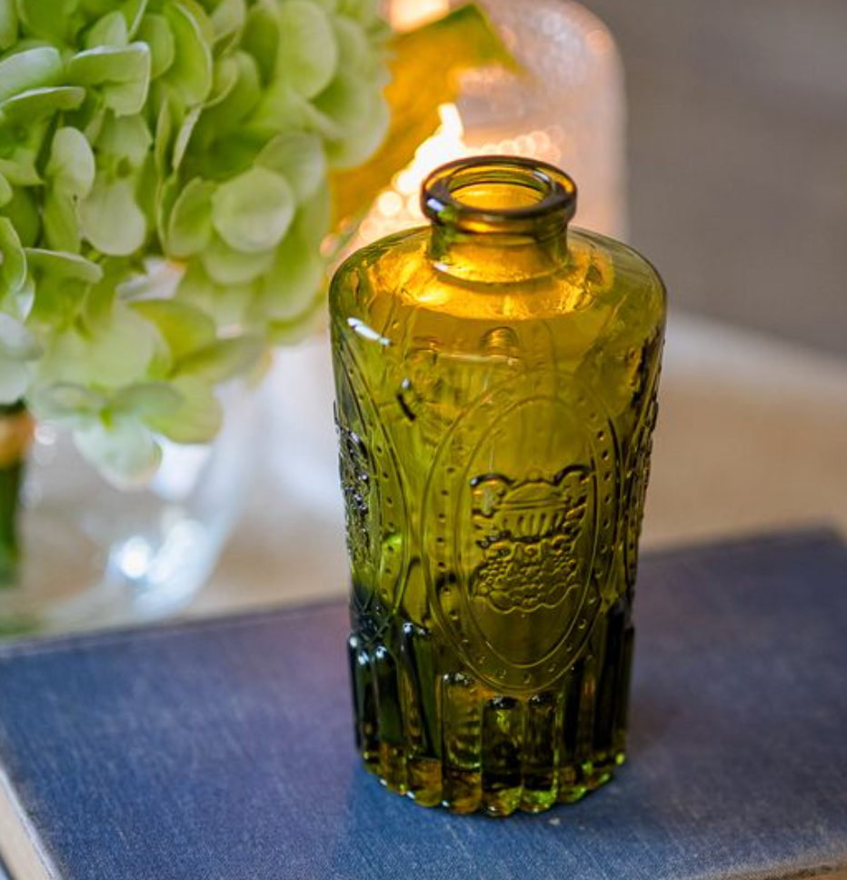 5" Vintage Olive Bud Vase