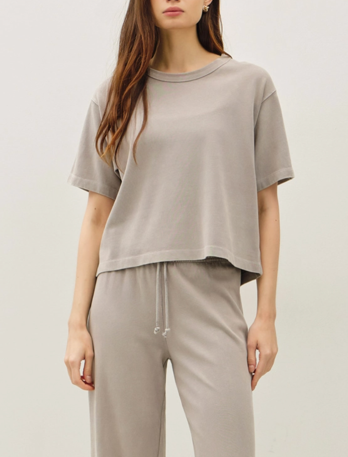 Terry Cotton Crewneck Tee
