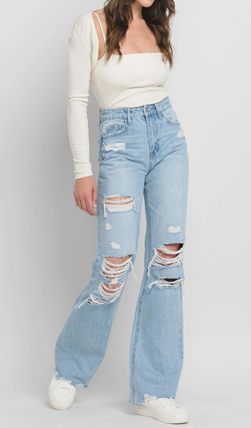 Flying Monkey 90's Vintage High Rise Flare
