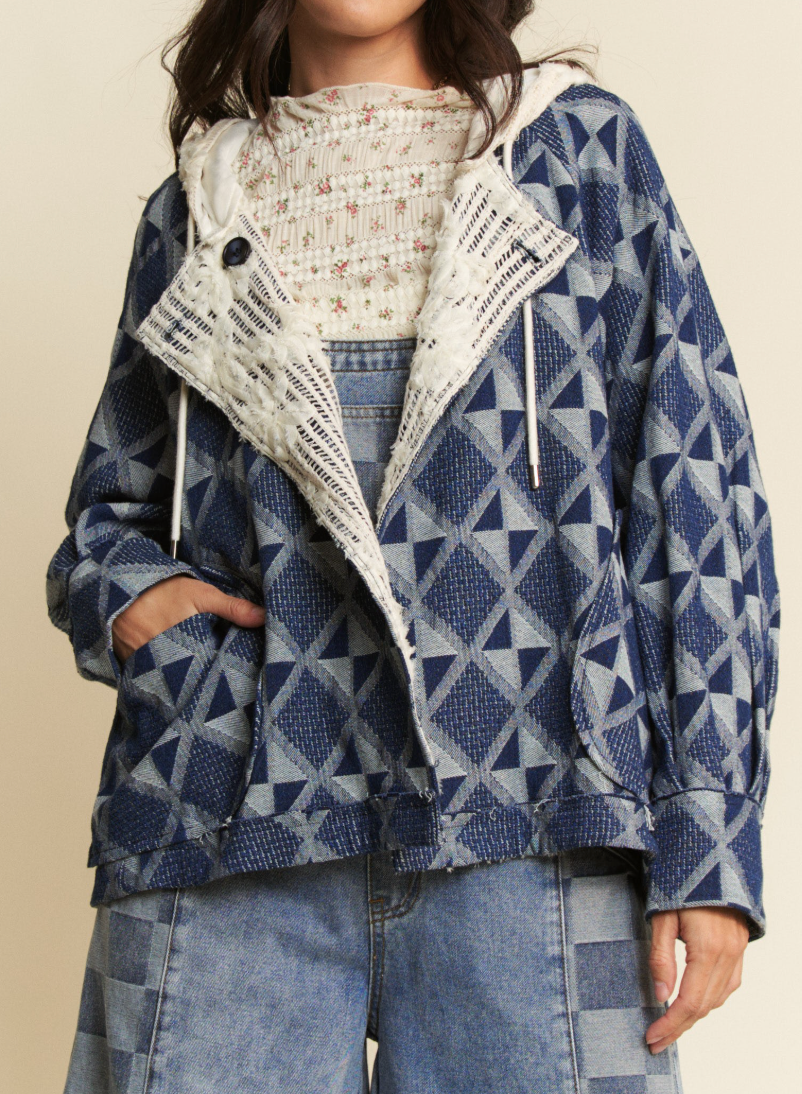 Curvy Patchwork Spring Jacket