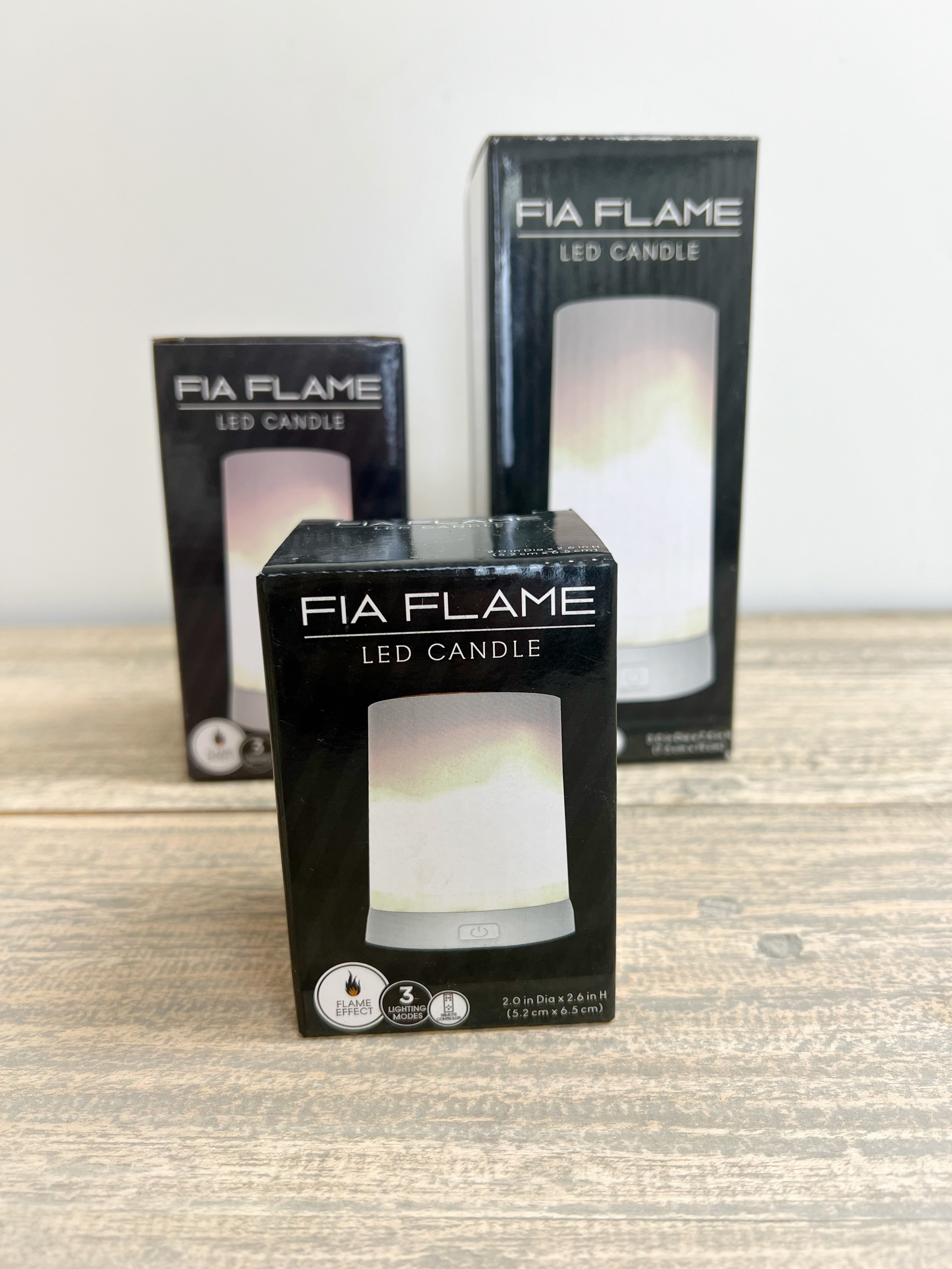 2.5" Fia Flame Rechargeable Candle