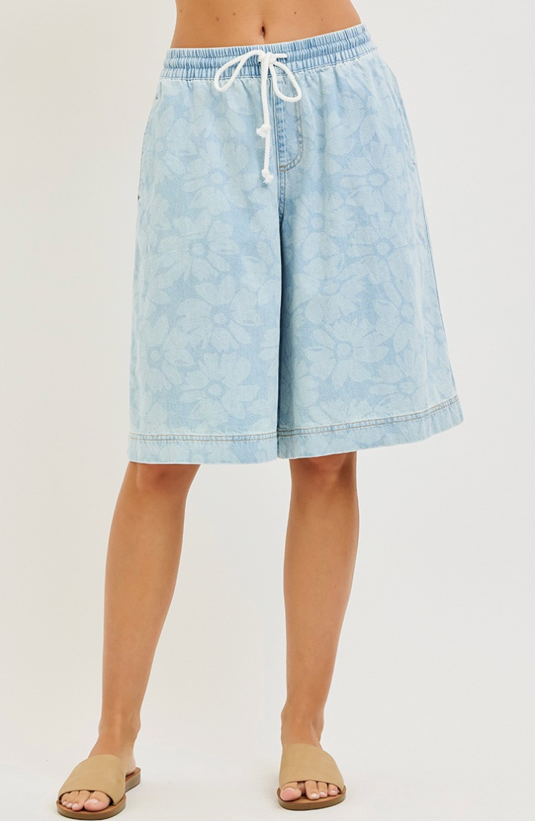 Risen Slouchy Floral Culotte Short