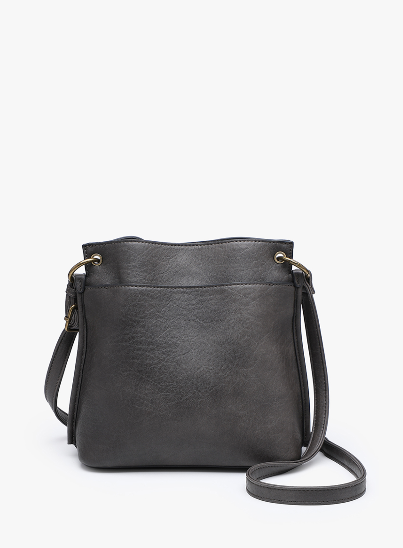 Sutton Distressed Crossbody - Warm Grey