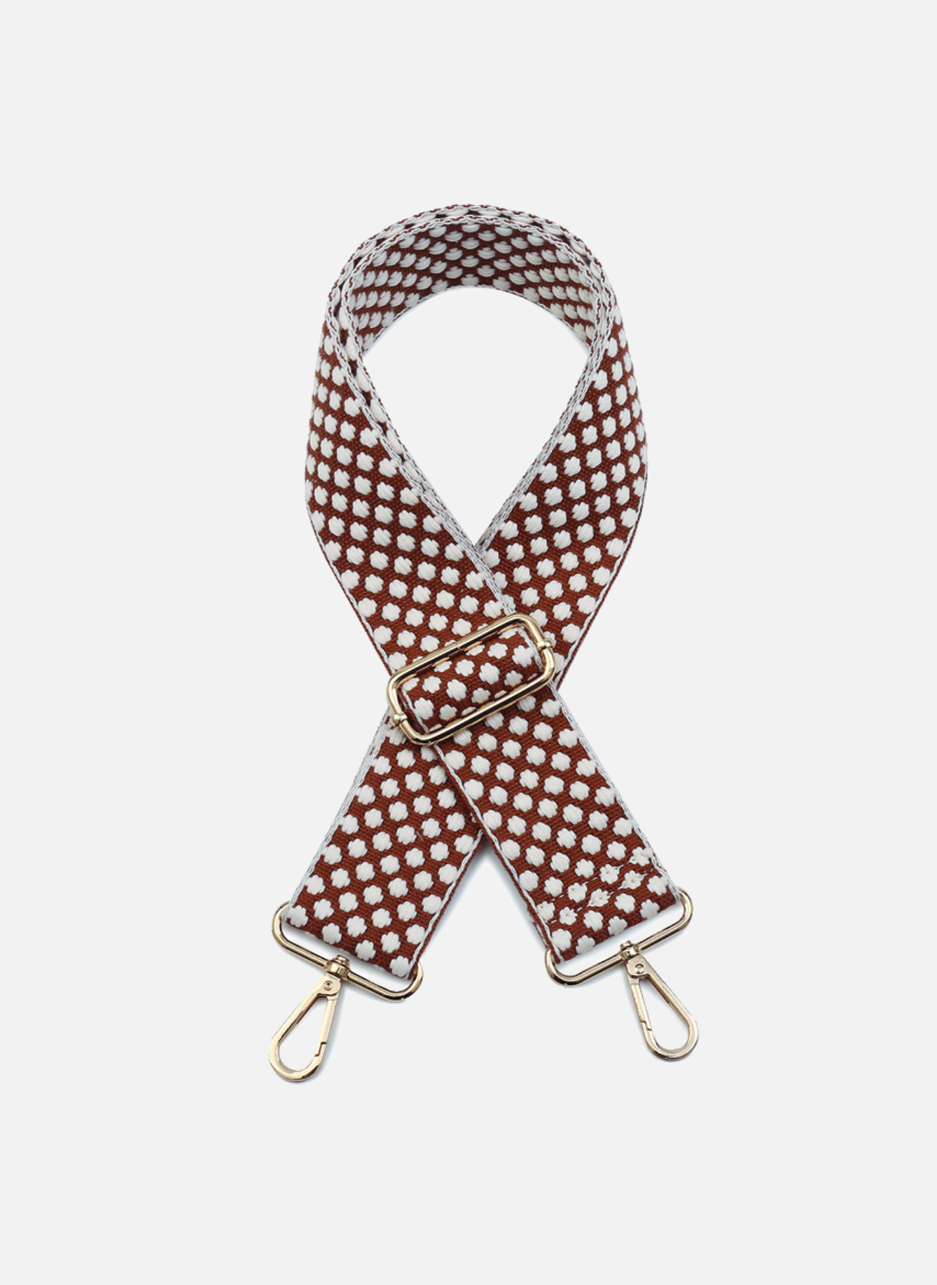 Dotted Guitar Strap - Brown