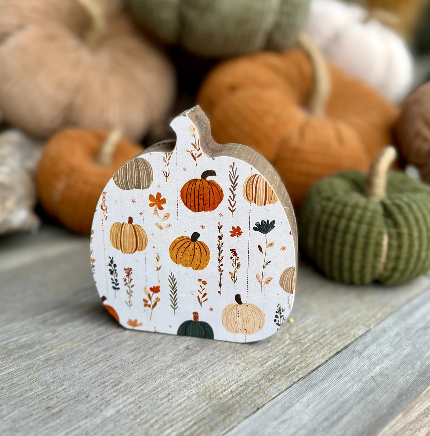 "Pick A Favorite" Wood Pumpkin