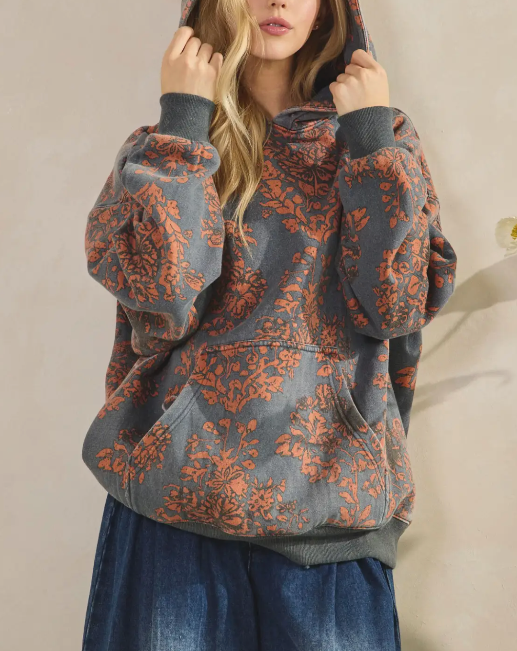 Campfire Printed Fleece Hoodie