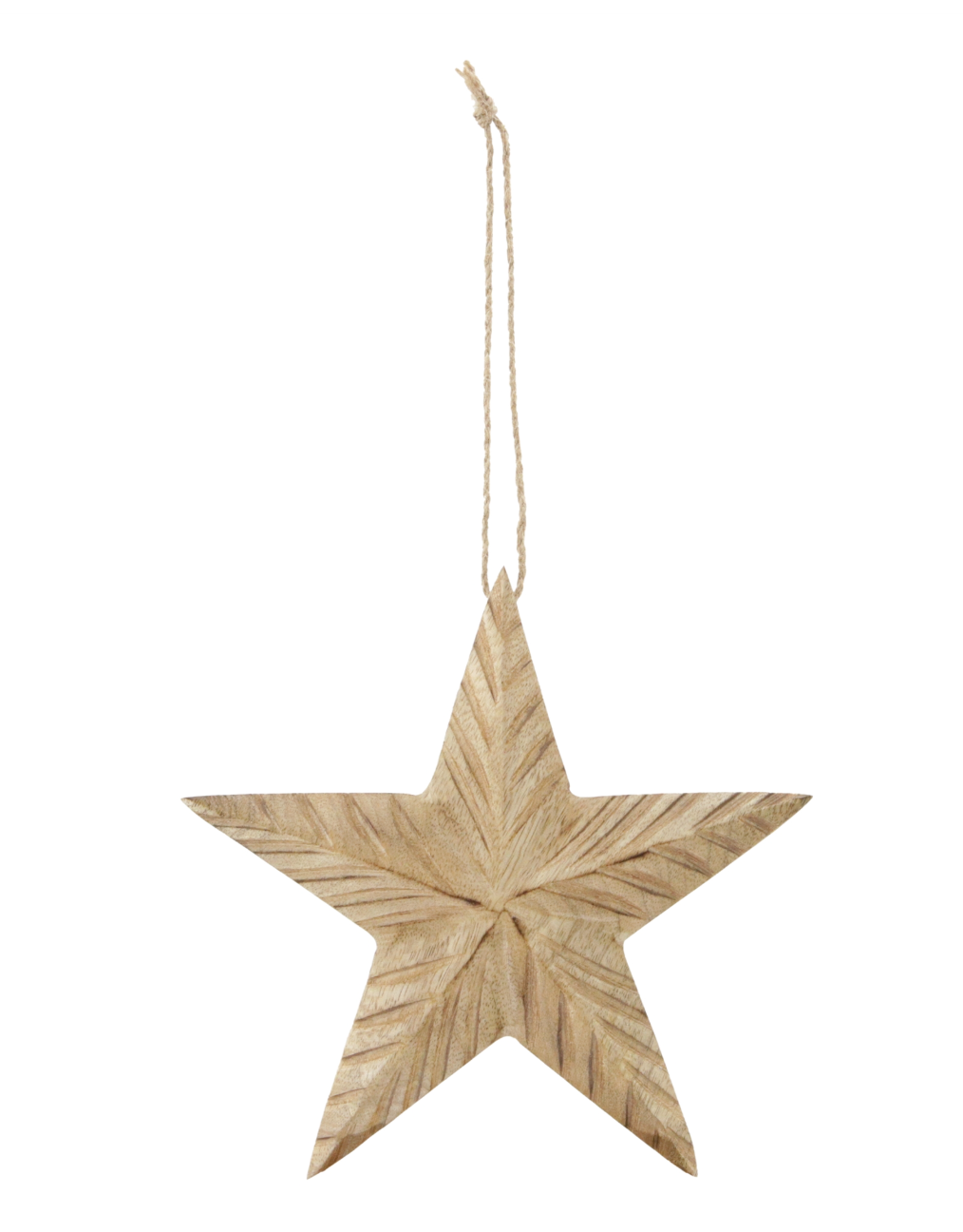8" Wood Star Ornament