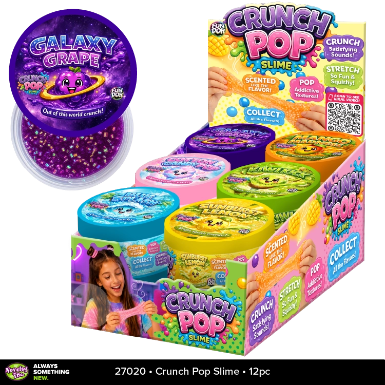 Fun Doh Crunch Pop Color Sensory Squishy Slime