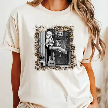 Dolly Parton Leopard Tee