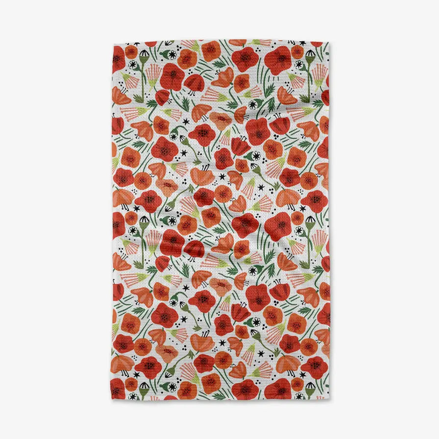GEOMETRY Poppy Power Tea Towel