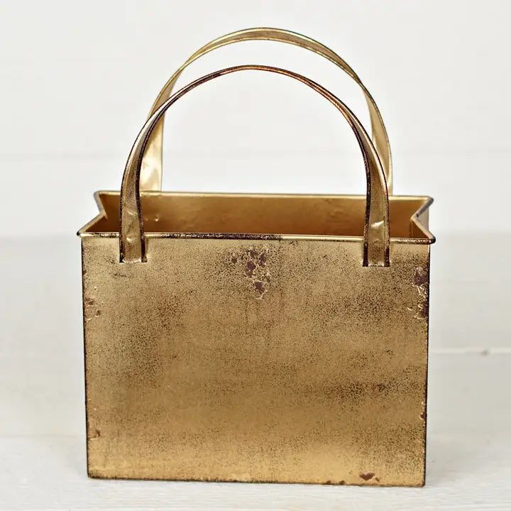 Gold Metal Tote